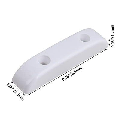 Guitar Thumb Rest Bass Finger Rest Smooth Plastic Guitar Thumbrest Lightweight Thumb/Push Rests with Mounting Screws White