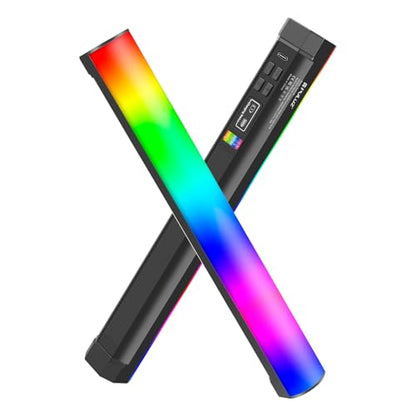 PULUZ Magnetic Handheld Light Wand, Full Color RGB Light Stick, LED Fill Light with 3000mAh Rechargeable Battery, 2500-9000K Dimmable Camera Tube Light for Studio Photography TikTok YouTube Vlog, 30cm - size: 11.8 inches