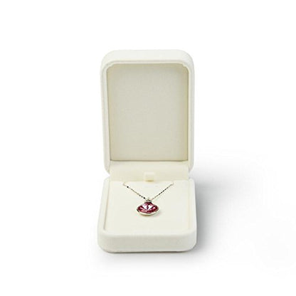 Oirlv Velvet Pendant Storage Box White Jewelry Packaging Gift Box Showcase - style: Pendant/Necklace Box