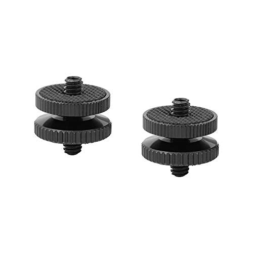 CAMVATE 1/4"-20 Male Thread Screw Double End (2 Pieces) - 2417