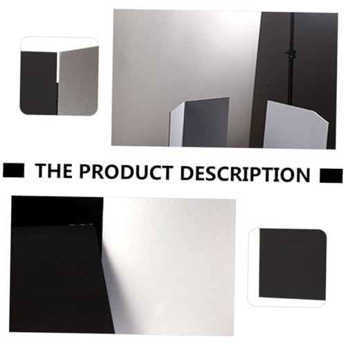 Photography Reflective Board and Backdrop for Studio and Outdoor Use, Thick A4 Foldable Photo Background Cardboard with Black and White Reflector Panels for Professional Lighting