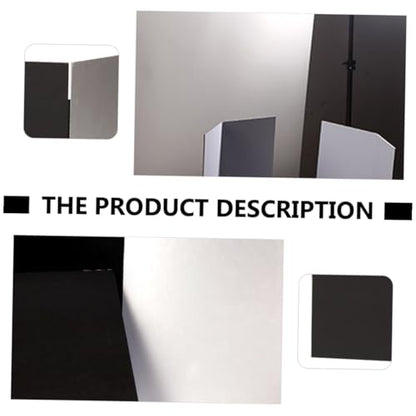 Photography Reflective Board and Backdrop for Studio and Outdoor Use, Thick A4 Foldable Photo Background Cardboard with Black and White Reflector Panels for Professional Lighting