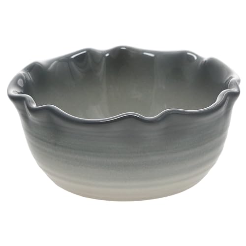Pavilion Gift Company - Celebrate With Friends - 4.5" Ceramic Bowl With Bamboo Serving Spoon Neutral Ombre Kitchen Serveware Housewarming Gift Hostest Host Bestie BFF Friendship Present