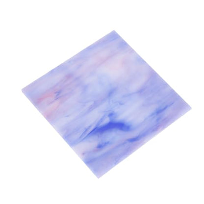 MECCANIXITY Stained Glass Sheet Mosaic Tile 3.9 Inch x 3.9 Inch Bright Purple Stained Glass Sheets for Crafts DIY, Art Project - color: Bright Purple