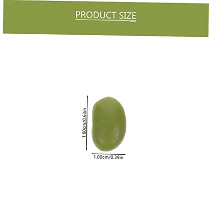 Happyyami 1 Pack Simulated Green Beans Simulation Vegetable Fake Soybean Faux Artificial Rustic Indoor Lifelike Chickpeas Shop Display Bean Ornament Kitchen Bean Adornment Fake Grain
