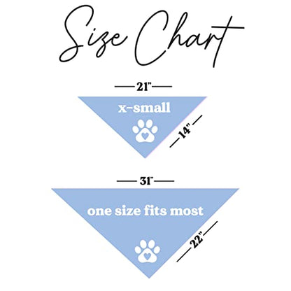 Promoted to Big Sister Dog Bandana | 100% Cotton Adjustable Triangle | Pregnancy Announcement Photoshoot Prop | New Baby Made in USA | Baby Blue X-Small (692) - color: Baby Blue, size: X-Small
