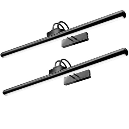 26" Wireless Picture Lights, Rechargeable Battery Art Display Light with Remote Control, Dimmable/Timer Off Dartboard Light, 3 Lighting Modes Full Metal Painting Display Lights (Black-2 Pack) - color: Black-2 Pack