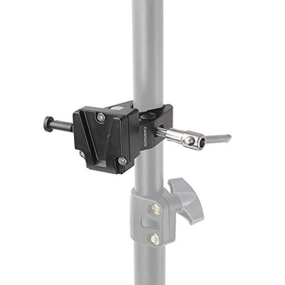 CAMVATE Super Crab Clamp + Universal V-Lock Mount Quick Release Adapter for DSLR Camera Battery - 2596