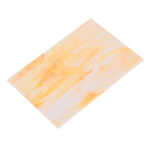 MECCANIXITY Stained Glass Sheet Mosaic Tile 7.9 Inch x 5.9 Inch Champagne Stained Glass Sheets for Crafts DIY, Art Project - color: Champagne