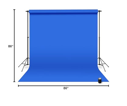 Denny Manufacturing - Seamless Paper Backdrop for Photography, Blue Seamless Paper Roll - Royal Blue (86 in x 36 ft) Includes Free Roll Black Gaffer Tape (2 in x 13 ft) - color: Royal Blue, size: 86 in x 36 ft