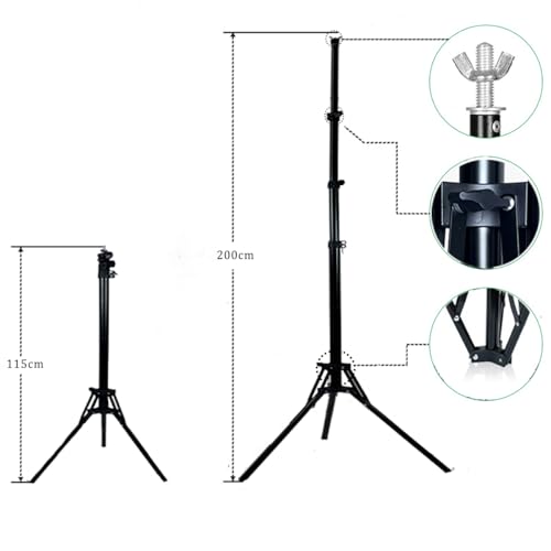 10x6.5ft Adjustable Photo Backdrop Stand Kit Portable Portrait & Studio Photography Backdrops Support with 4 Clamps, Carrying Bag Disassembly Banner Stand - color: 10x6.5ft-stand