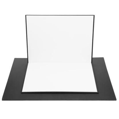 Toddmomy Folding Photography Light Reflector Cardboard 2pcs A3 A4 Black White Silver Reflector Boards for Studio and Outdoor Photo Lighting