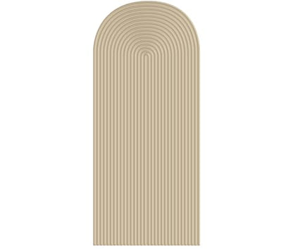 2D Printed Ripples Party Arch Cover - Beige, 7.2x4ft - Stretchy Spandex - Wedding & Birthday Occasion - Polyester Material - color: Beige Cover454, size: 7.2x4ft