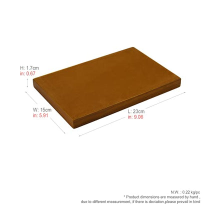 Oirlv Solid Wood Small Jewelry Tray Trade Showcase Countertop Jewelry Display Trays Rectangle Vanity Plate(Creamy-White, Small) - color: Creamy-white, size: 9.1" x 5.9" x 0.7"