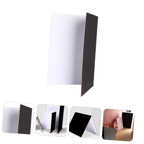 UKCOCO Folding Reflective Board Photography Backdrop Portable Silver Black White Thick Reflector for Studio and Outdoor Photo Shooting