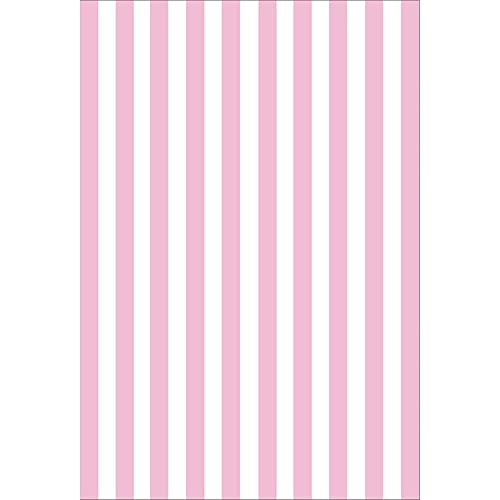 Leyiyi 4x5ft Photography Background Pink and White Stripe Backdrop Happy Birthday Party Vertical Horizontal Stripes Summer Holiday Banquet Baby Shower Blog Make-up Photo Portrait Vinyl Studio Prop - color: Pink,White, size: 4x5ft