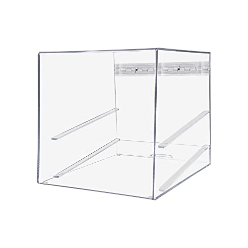 Marketing Holders Bagel and Pastry Display Case Clear Acrylic Cabinet 2 Tray Dispenser for Hotel Breakfast Bars Self Serve Food Counter Buffet or Bakery - size: Pastry Cabinet 2 Trays
