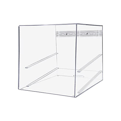 Marketing Holders Bagel and Pastry Display Case Clear Acrylic Cabinet 2 Tray Dispenser for Hotel Breakfast Bars Self Serve Food Counter Buffet or Bakery - size: Pastry Cabinet 2 Trays
