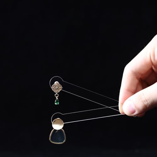 Transparent Acrylic Earring Try on Sticks Strip Ear Stud Hoop Try-Free Earrings Jewelry Display Holder Props Tool for Mall Retail Store 8PCS - color: Straight