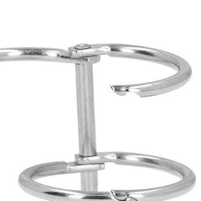 3 Ring Metal Loose Leaf Binders Stainless Steel Book Rings Photo Album Binding Spines for Notebook Travel Diary 10Pcs (25mm) - size: 25mm