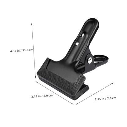 ARTIBETTER 4pcs Backdrop Clips Backdrop Fixing Clamps Heavy Duty Cold Rolled Steel for Photography Setup Stylish for Securing Background Cloths