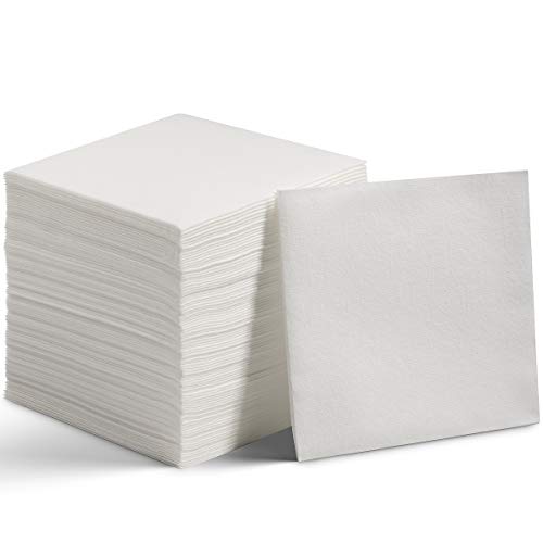 BloominGoods Disposable Linen-Feel Dessert and Beverage Napkins - Made In USA, Soft and absorbant cocktail Paper Napkins For Bar, Restaurant, Café, wedding Or Parties (200-Pack)