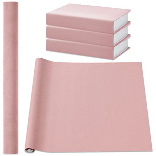 PerKoop Book Cloth for Book Binding 40 x 16 Inch Fabric Surface Paper Backed Bookcover Archival European Durable Strong Bookbinding Supplies Cover Books Album Scrapbooking (Pink) - color: Pink