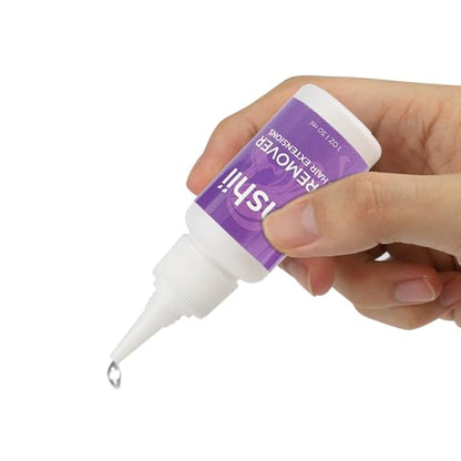 30ml UV Hair Glue Remover for Keratin Bonds Hair Extension Super Fast Remover for UV Curing Glue UV Lamp Hair Extensions Invisible Hair Extensions Eyelashes Extensions - color: 2 Pcs