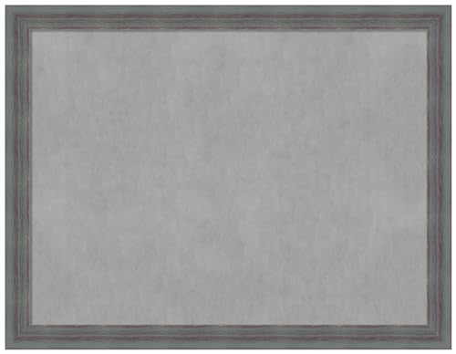 Amanti Art Blue Framed Magnetic Board 20x26 Medium Vision Board for use with Magnets, 100% Metal Sheet to Display Items as Office Decor or for Home Organization in mudroom, Kitchen or Kids Room - color: Dixie Blue Grey Rustic, size: 26"W x 20"H