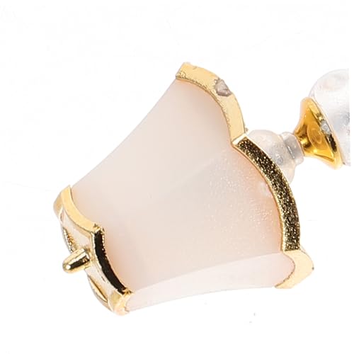 Scale Miniature Bedside Light for Dollhouse Decoration Warm Glow Table Lamp Prop for Mini Scene Styling and Interior Accent