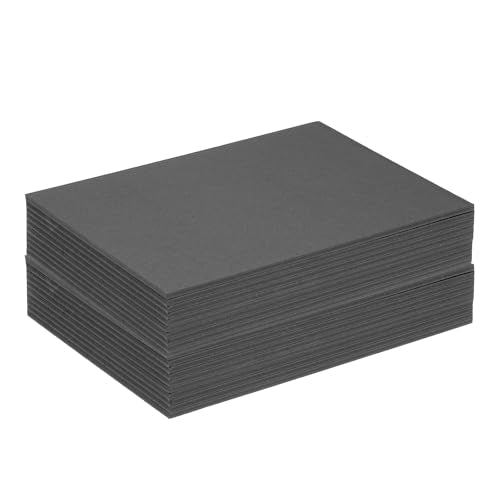PATIKIL 7x5x0.12" Chipboard Sheets, 20Pcs 120PT Thick Book Board Binders Board Sturdy Bookbinding Supplies for Book Binding Cover, Black - color: Black, size: 7x5x0.12"