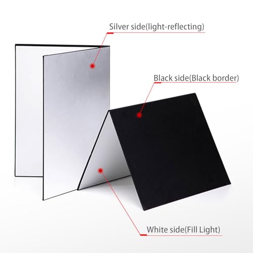 Photography Reflector Cardboard, Light Control Board for Studio Photography (1 Pack, 12 x 8 Inch) - size: 12 x 8 Inch