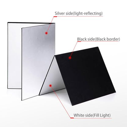 Photography Reflector Cardboard, Light Control Board for Studio Photography (1 Pack, 12 x 8 Inch) - size: 12 x 8 Inch