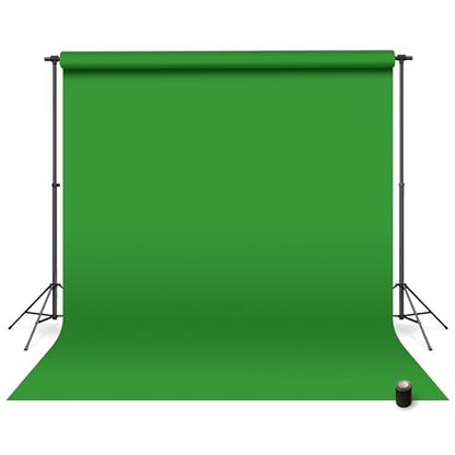 Denny Manufacturing - Seamless Paper Backdrop for Photography, Green Screen Seamless Paper Roll - Green Screen (53 in x 36 ft) Includes Free Roll Black Gaffer Tape (2 in x 13 ft) - color: Green Screen, size: 53 in x 36 ft