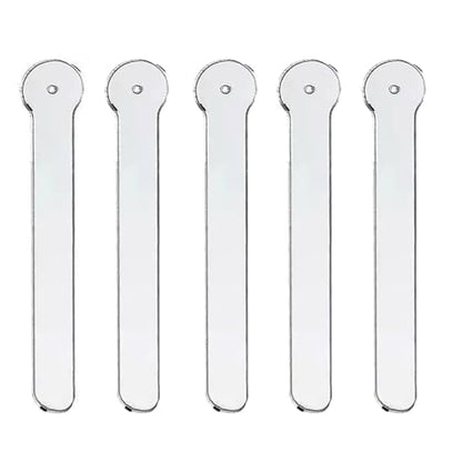 Transparent Acrylic Earring Try on Sticks Strip Ear Stud Hoop Try-Free Earrings Jewelry Display Holder Props Tool for Mall Retail Store 8PCS - color: Straight