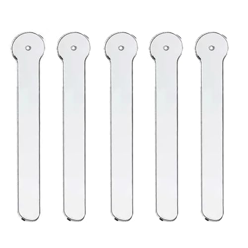 Transparent Acrylic Earring Try on Sticks Strip Ear Stud Hoop Try-Free Earrings Jewelry Display Holder Props Tool for Mall Retail Store 8PCS - color: Straight