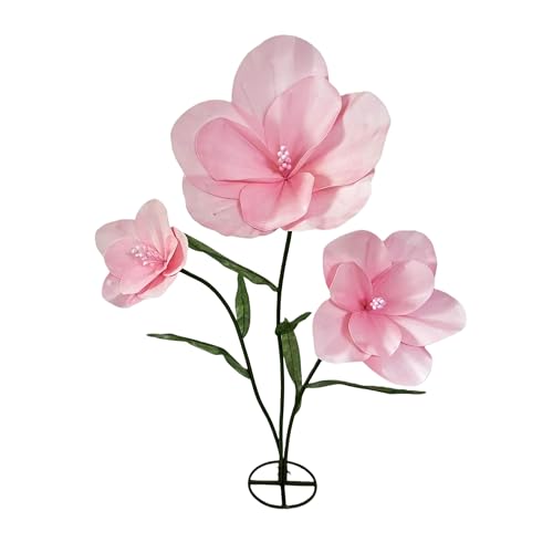 Giant Flowers for Backdrop 5.58ft Huge EVA Artificial Flowers, Wedding Decorations for Reception Artificial Spring Flowers Outdoor Party Decor Shop Window Flower Display Home Decor (Gradient Pink) - color: G Pink