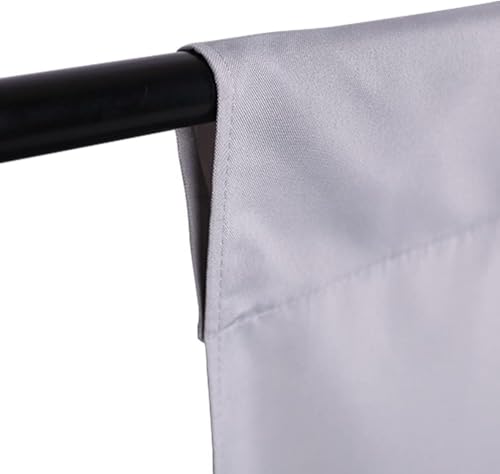 GFCC Gray Photo Backdrop - 10FTx10FT Grey Background for Photography Photo Booth Backdrop for Photoshoot Video Recording Background Screen Parties Curtain - color: Gray, size: 10ftx10ft