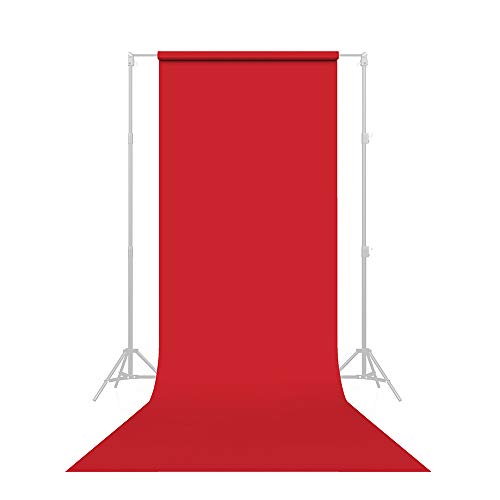 Savage Seamless Paper Photography Backdrop - Color #8 Primary Red, Size 53 Inches Wide x 36 Feet Long, Backdrop for YouTube Videos, Streaming, Interviews and Portraits - Made in USA - size: 53 in x 36 ft