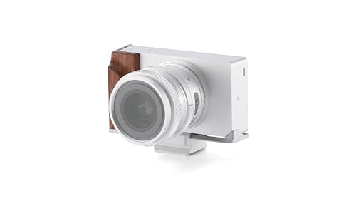 Tilta Vintage Camera Cage Compatible with Sigma BF | Ergonomic Grip | Lightweight | Durable | ARCA Adapter-Ready Bottom Plate for Ronin S Gimbals (Silver, Wooden Grip Mounting Baseplate Kit) - color: Silver, size: Wooden grip Mounting Baseplate Kit