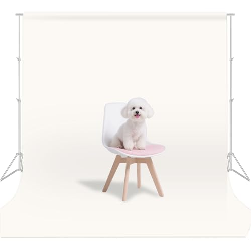 Ivory Photo Backdrop for Photoshoot, Ivory Background for Portrait, Product Photography Fashion Shoot Festival Celebrations 10x20FT - color: Ivory, size: 10X20 FT