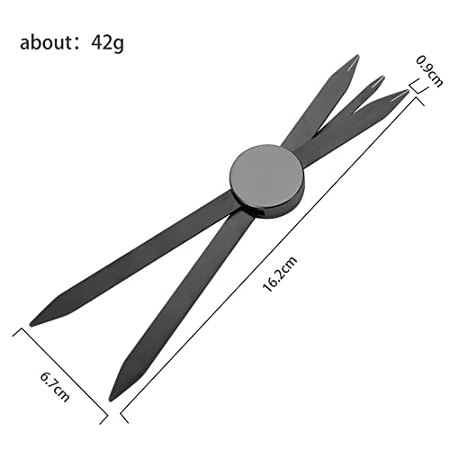 Charme Princesse Eyebrow Ruler Stainless Steel Tattoo Eyebrow Stencil Ruler Three-Point Positioning Permanent Eyebrow Makeup Measuring Symmetrical tool(Gold) LB000249-6 - color: Gold