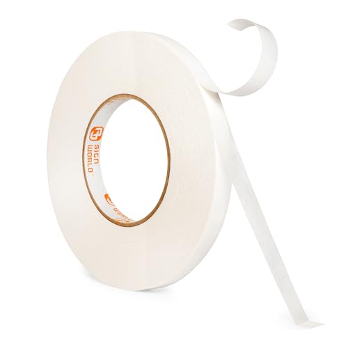Best 1/2" MAX Strength Thin Permanent Double-Sided Tape for Arts, Crafts, Photography, Scrapbooking, Tear-by-Hand, Paper Backing (1/2-Inch by 164-Feet/55 Yards)… - size: 1/2-Inch MAX Strength Thin
