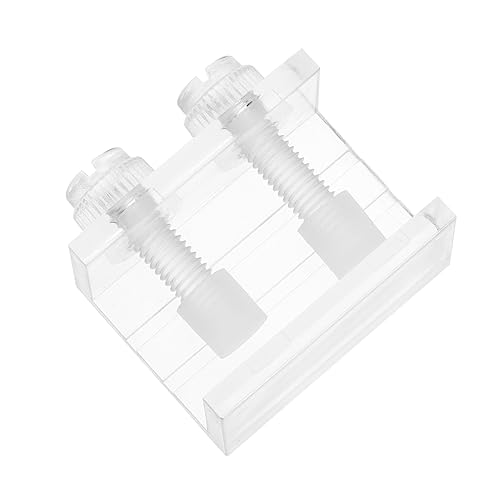 BESPORTBLE 2pcs Acrylic Clips for Fish Tank Backdrop Aquarium Background Fixing Clamp Siphon Design for Easy Installation and Durability