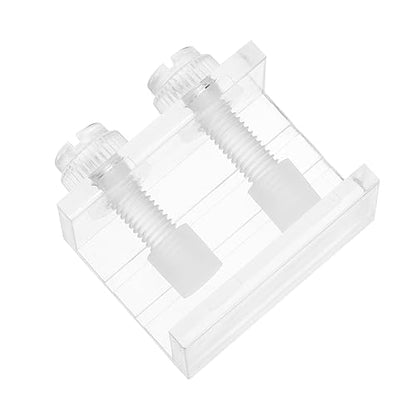 BESPORTBLE 2pcs Acrylic Clips for Fish Tank Backdrop Aquarium Background Fixing Clamp Siphon Design for Easy Installation and Durability