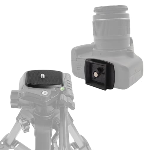 42mm (1-5/8") Quick Release Plate, Universal Tripod Mount Adapter with Non-Slip Grip for 42x42mm Square Socket Tripod Heads - size: 42 mm