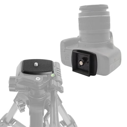 42mm (1-5/8") Quick Release Plate, Universal Tripod Mount Adapter with Non-Slip Grip for 42x42mm Square Socket Tripod Heads - size: 42 mm