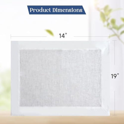 Simple&Opulence Linen Placemats Set of 4 – Hemstitched Dinner Cloth Placemats for Wedding,Party,Mothers Day,Easter – Machine Washable and Reusable 14"×19" White - color: White, size: placemat(14"×19”)