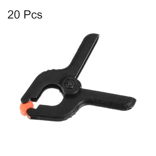 HARFINGTON 20Pcs Plastic Spring Clamps Heavy Clip 2.5" Professional Small Muslin Clamp for Backdrop, Wood Working, Photo, Craft - size: 2.5"