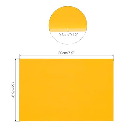 MECCANIXITY Stained Glass Sheet Mosaic Tile 7.9 Inch x 5.9 Inch Lemon Yellow Stained Glass Sheets for Crafts DIY, Art Project - color: Lemon Yellow